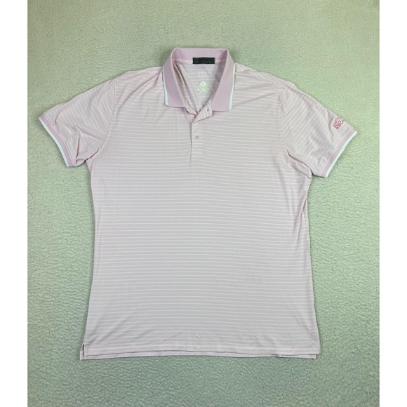 G/FORE Other - G/Fore Polo Shirt Mens XL Pink White Striped Skull Golf Performance KB Advisors